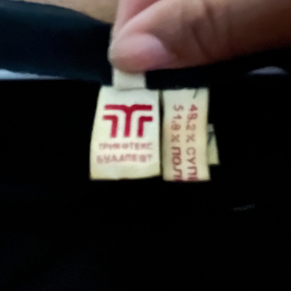 Vintage Retro 80s/90s Foreign Black Dress with Black & Silver Bows on Shoulders - Picture 5 of 6